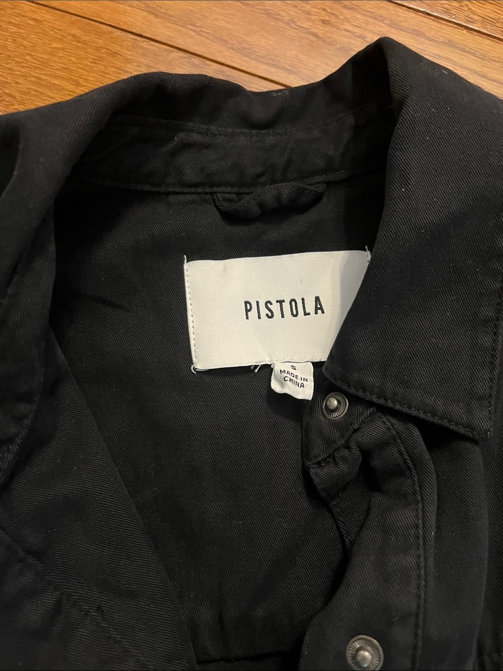 Pistola Rosie Padded Shoulder Black Cotton Jumpsuit - Picture 6 of 16